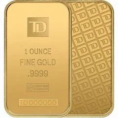 1 ounce td gold bar
