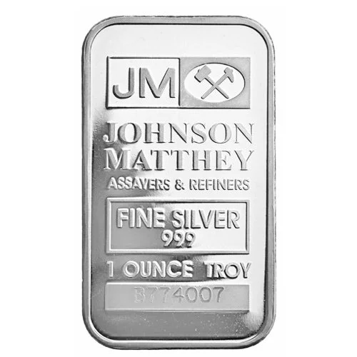 auto draft 1 oz Johnson Matthey Silver Bar