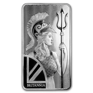 10 oz silver bar – the royal mint britannia